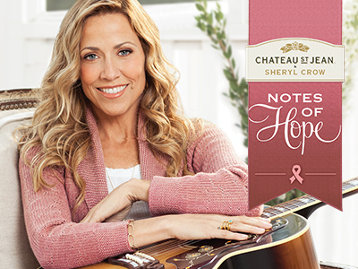 Sheryl Crow and Chateau St Jean